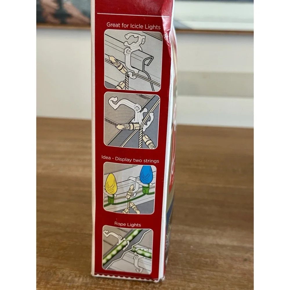 Holiday Time‎ All-Purpose Light Clips, 100 Count, New, Christmas Decorating